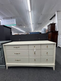 Mid century modern cream dresser