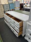 Bassett vintage white dresser