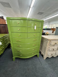 Gorgeous green 7 drawers chest