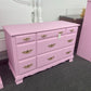 SUMTER solid wood pink chest
