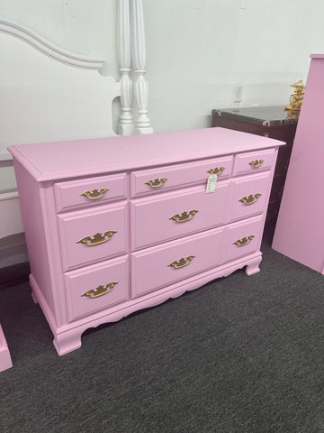 SUMTER solid wood pink chest