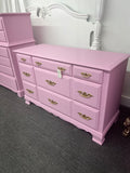 SUMTER solid wood pink chest