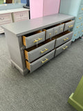 BROYHILL purple/gray dresser