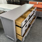 8 drawers purple/gray ish dresser