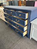 Solid wood navy blue dresser