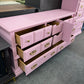 BROYHILL pink dresser