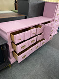 BROYHILL pink dresser