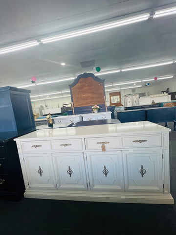 AMERICAN of MARTINSVILLE creamy distressed sideboard