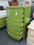 Gorgeous green 7 drawers chest