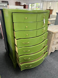 Gorgeous green 7 drawers chest