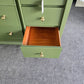 Solid wood MCM green long dresser