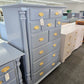 Gray lacquered 10 drawers chest