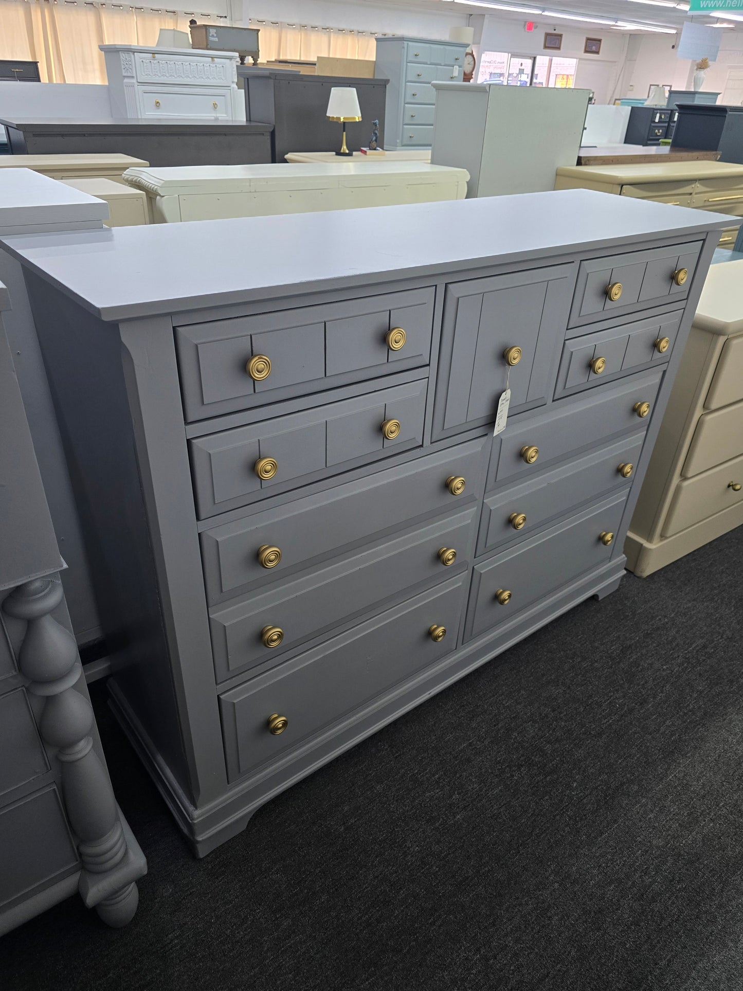 Bassett gray big dresser
