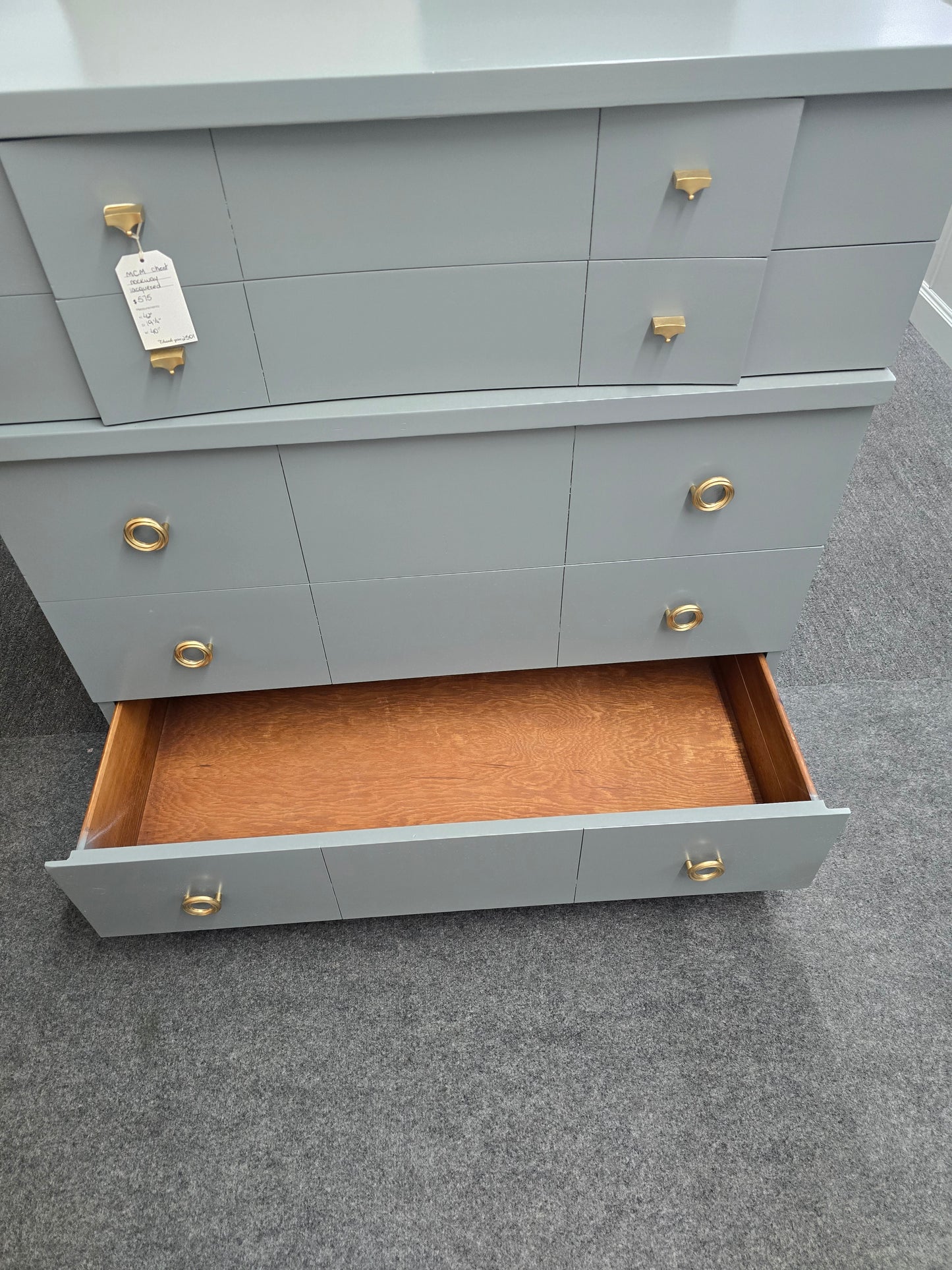MCM Kent Coffey solid wood chest