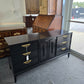 Lacquered mid century black  dresser