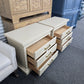 Drexel beige pair of nightstands