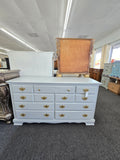 Vintage light gray dresser