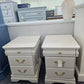 Creamy pair of nightstands/ file cabinets