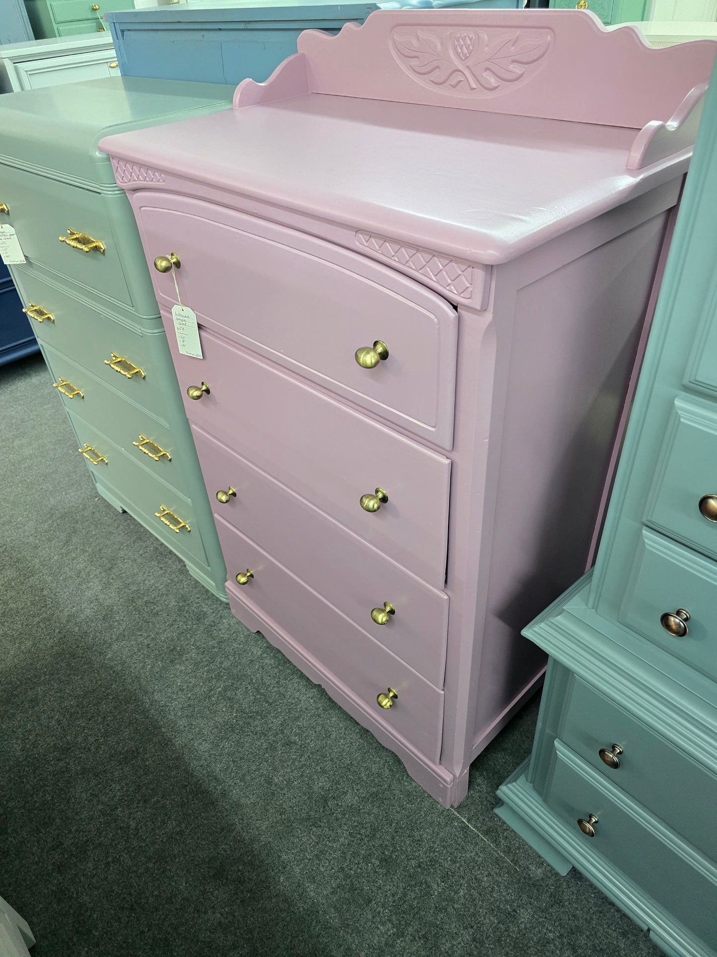 Antique purple chest