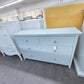 Solid wood 6 drawers blue dresser
