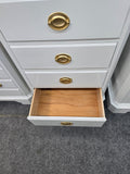 Drexel lacquered white lingerie chest