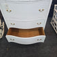 Solid wood white Distressed chest