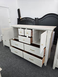 Solid wood off white dresser