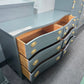 Bassett dark green lacquered dresser