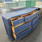 Navy blue 7 drawers dresser