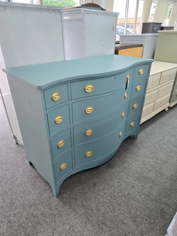 Baker furniture teal dresser