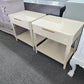 Harden creamy pair of end tables