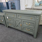 Pewter green farmhouse dresser