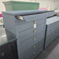 7 drawers blue gray chest