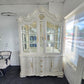 Gorgeous cream lacquered china cabinet