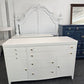 Solid wood off white dresser