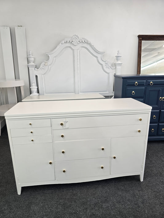 Solid wood off white dresser