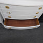 Solid wood white Distressed bowfront dresser