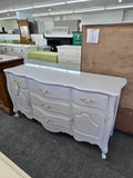 French provincial blue lacquered buffet