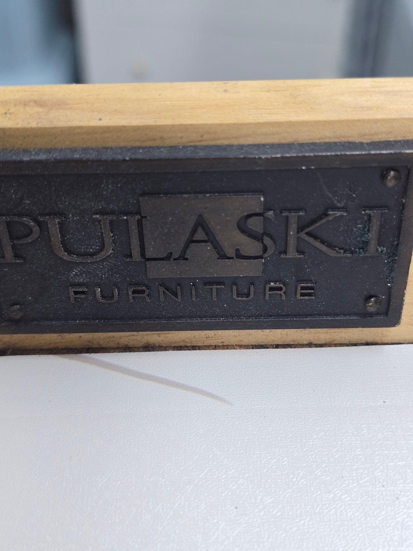 Pulaski dark green dresser