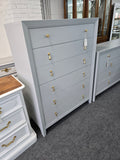 Solid wood Kincaid gray chest