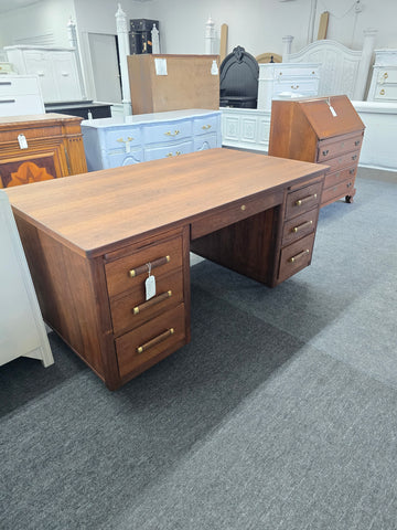 Solid wood MCM desk