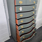 Pewter green serpentine tall chest