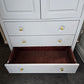 Blue/gray tall armoire