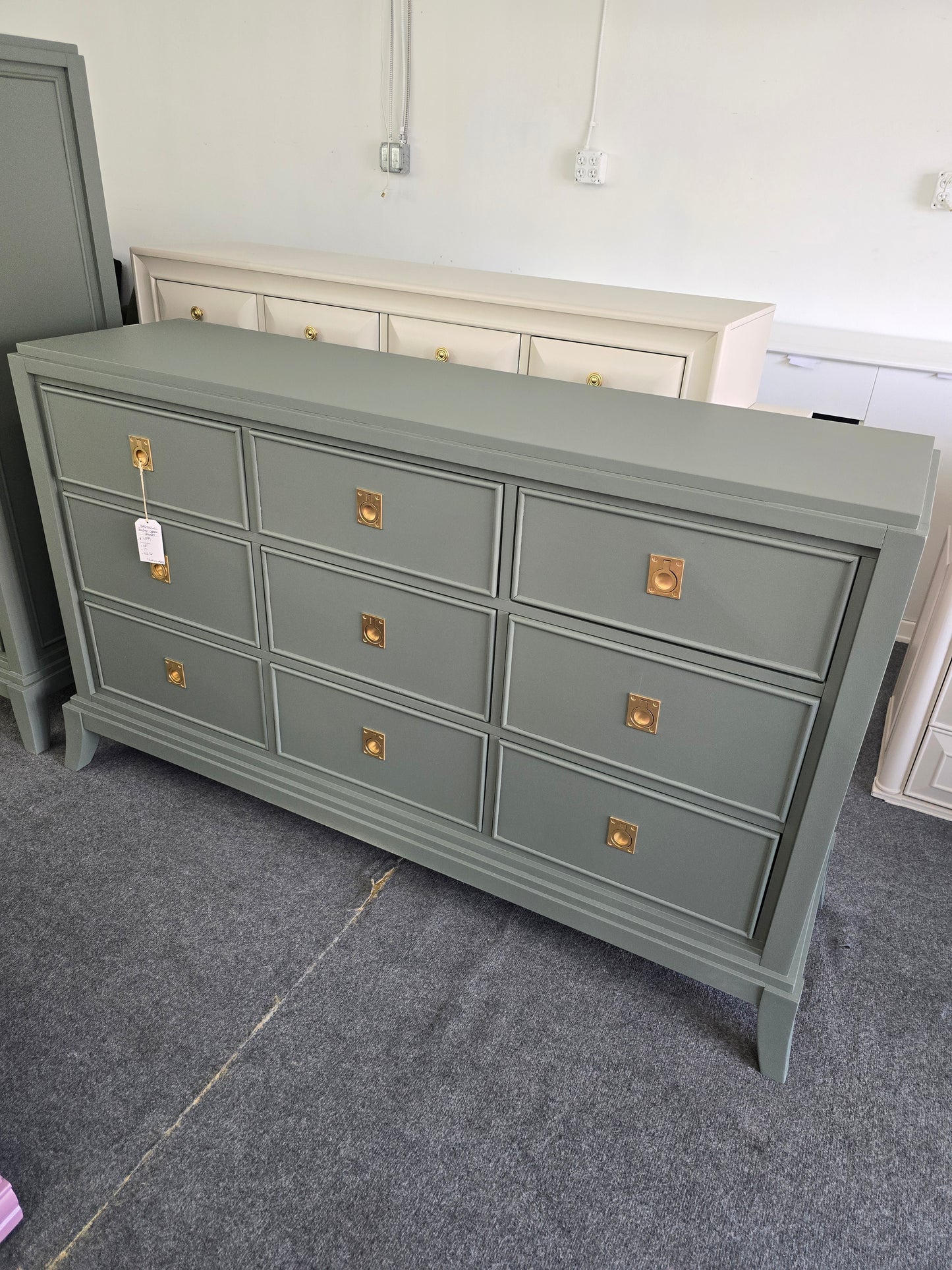 Broyhill gorgeous green dresser