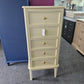 Pale yellow lacquered lingerie chest