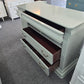 Minty green lacquered Havertys dresser/stand
