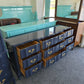 Lacquered navy French provincial dresser