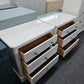Thomasville  lacquered alabaster pair of nightstands