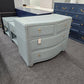 4 drawers teal rattan dresser