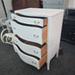 Solid wood white Distressed chest